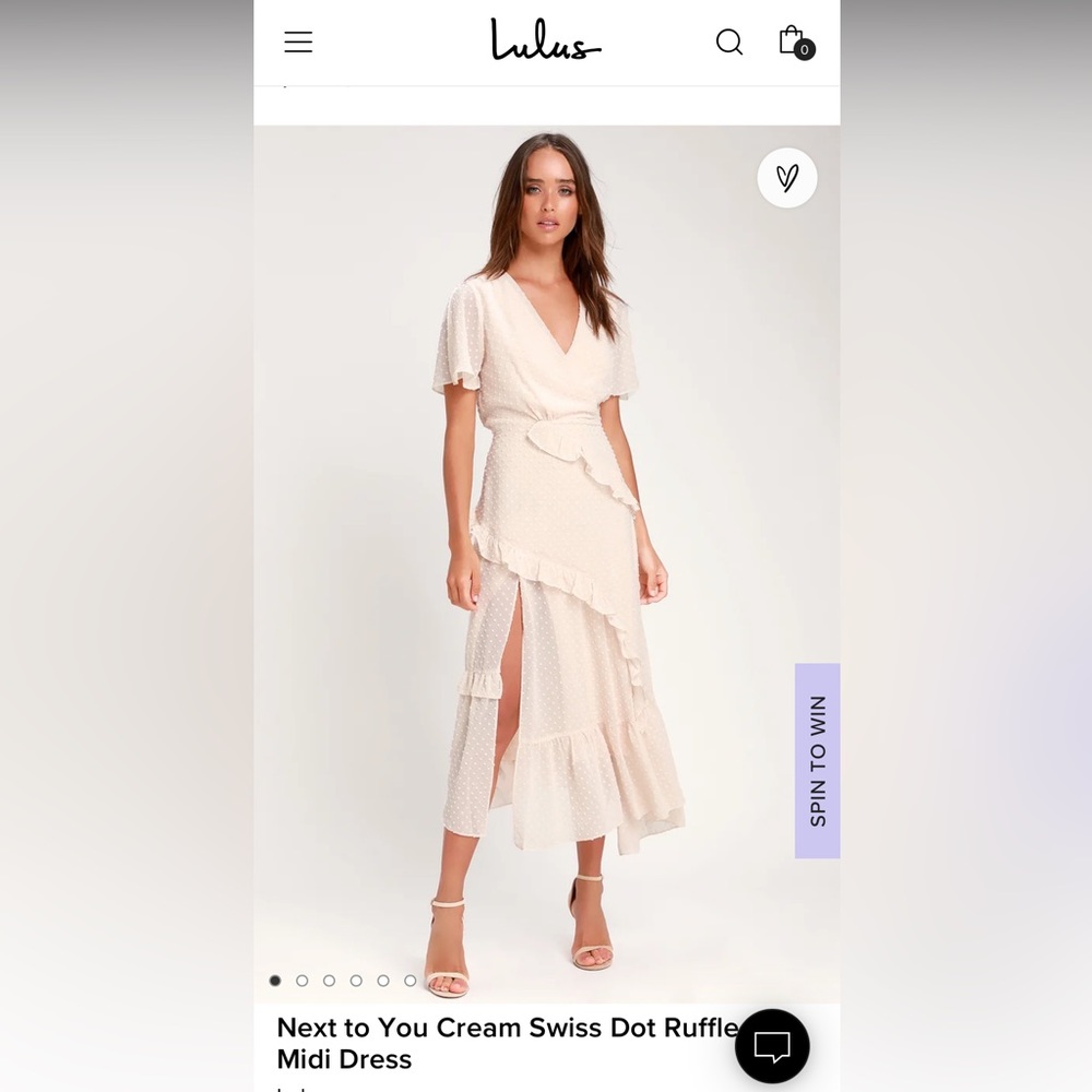 BRAND NEW Lulus ivory maxi dress